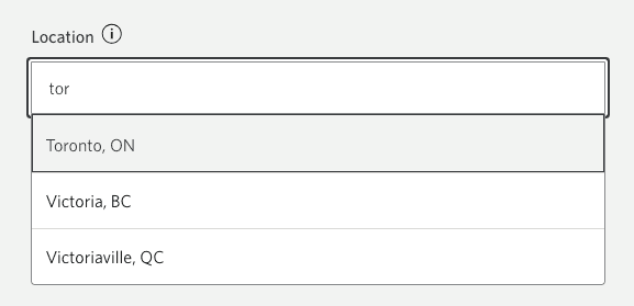 Keyboard focus on autocomplete search input field
